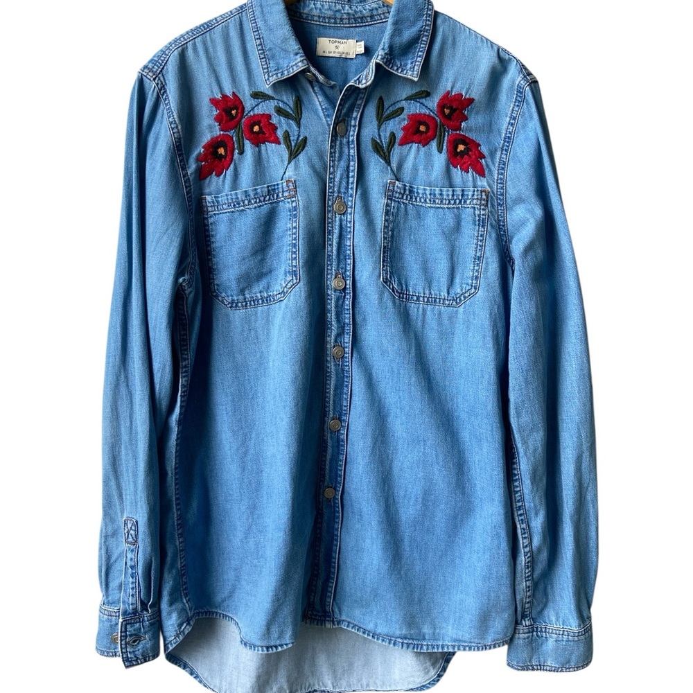 Topman Embroidered Button Down - image 1